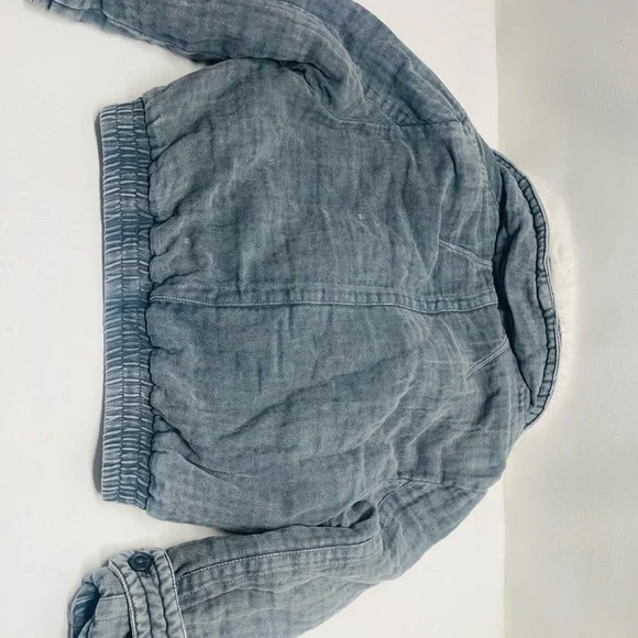 Free people womens crop jacket winter size Small collar removible - Picture 5 of 10